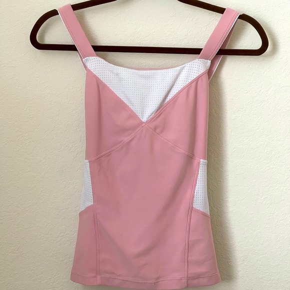 Vintage Nike Fitory Tank Top with Built in Bra - pink 💕 - Picture 1 of 8